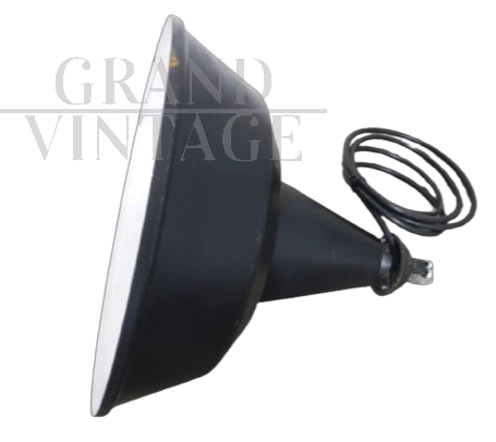 Vintage industrial pendant lamp, diameter 30 cm