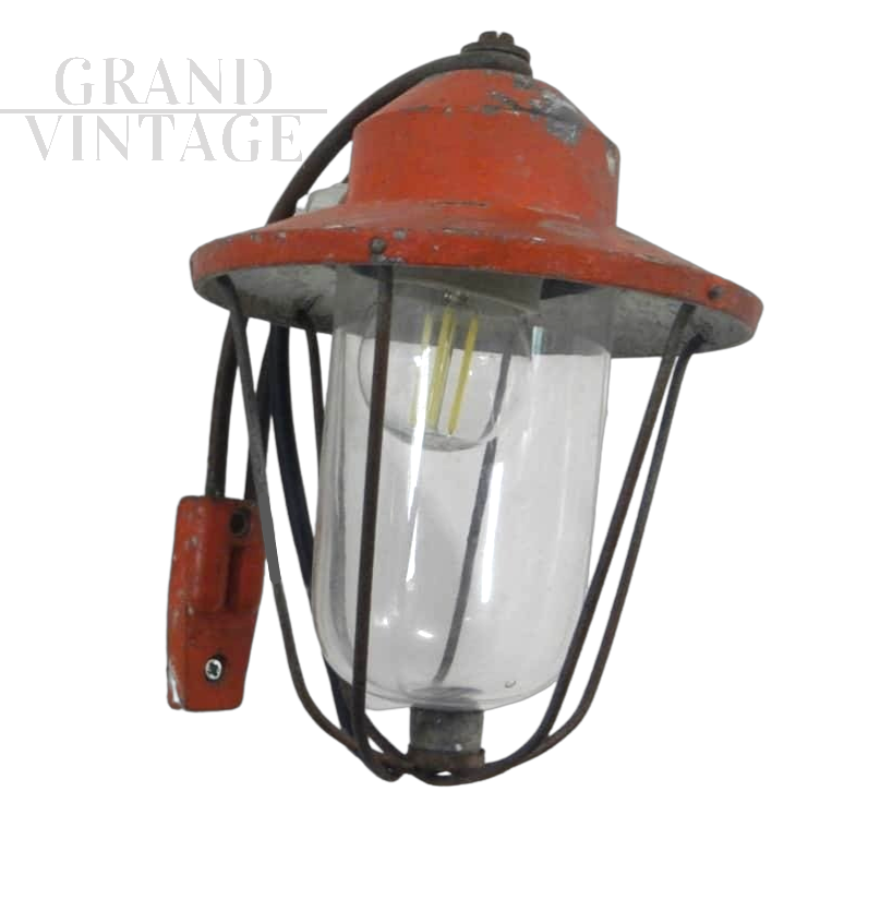 Vintage industrial style outdoor wall lamp by Marbo, 1950s