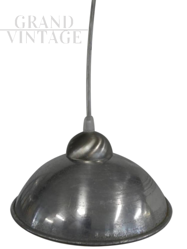 70's industrial lamp in aluminum