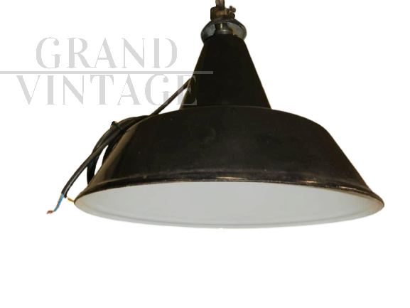 Industrial metal lamps from the 1950s