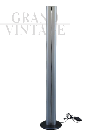 Gray Megaron floor lamp by Gianfranco Frattini for Artemide, Italy 1970s