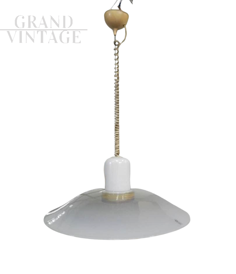 Leucos chandelier pendant light from the 1960s