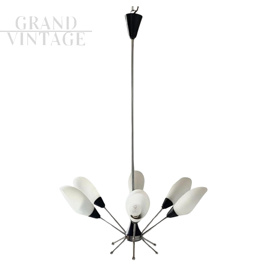 Sputnik model chandelier by Stilnovo from the 1960s