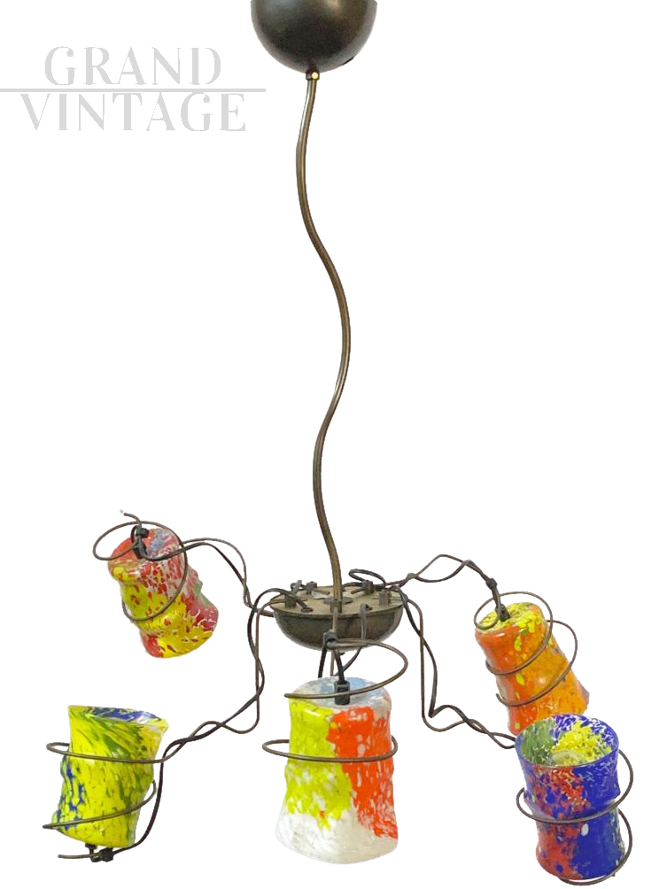 Original Barovier & Toso chandelier, I Goti Luminosi series