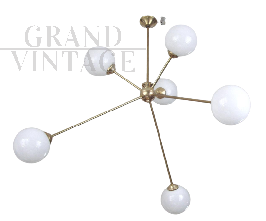 1960s Sputnik style mid-century chandelier