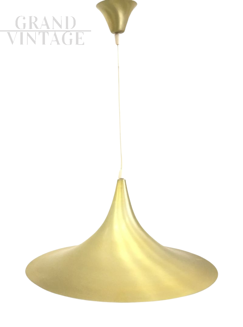 Semi golden chandelier by Fog & Morup for Bonderup & Thorup