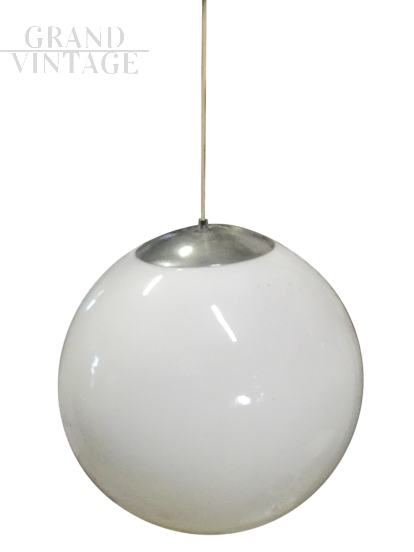 Vintage Reggiani style glass pendant lamps
