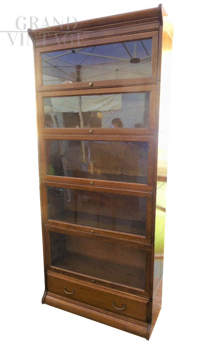American Globe Wernicke modular bookcase from the 1950s