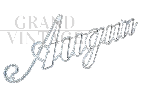 Italian Christmas light sign, 1970s