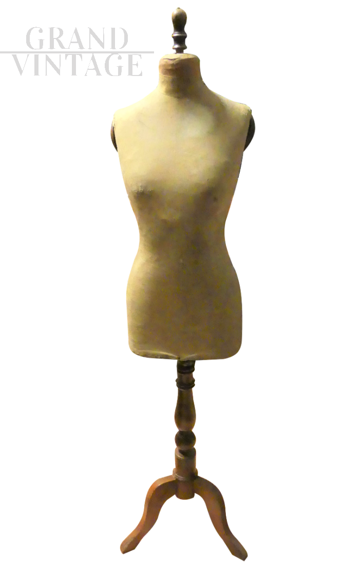 Antique late 19th century beige mannequin