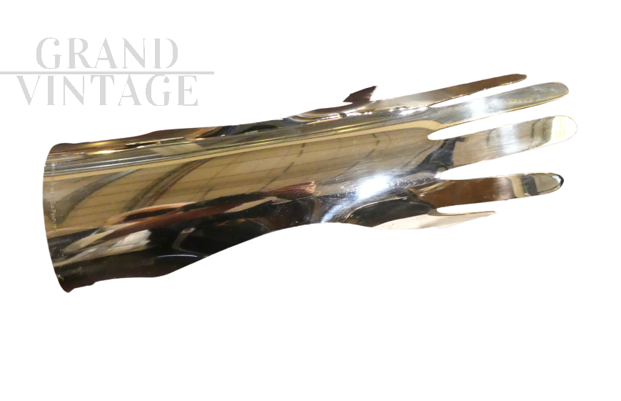 Hand sculpture by Gio Ponti in silver metal