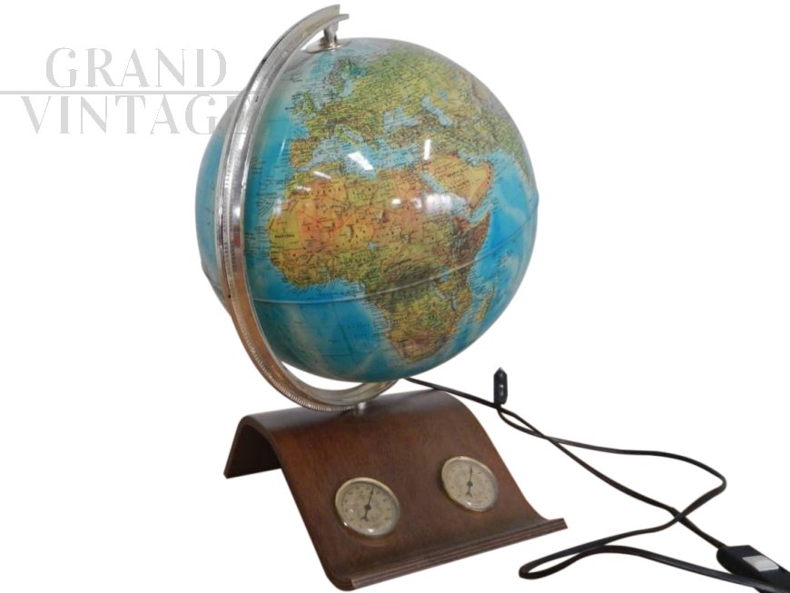 Vintage 70's luminous globe