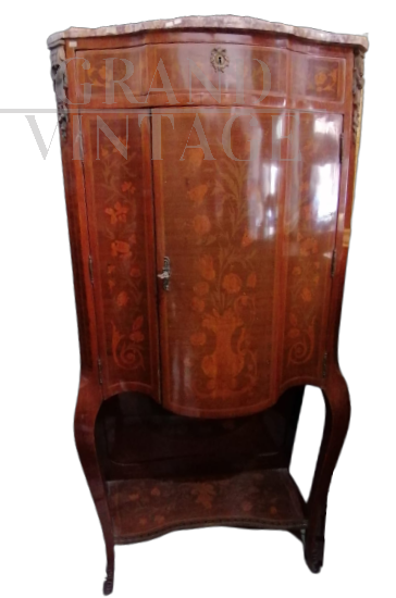 Tall antique bookcase in Napoleon III style