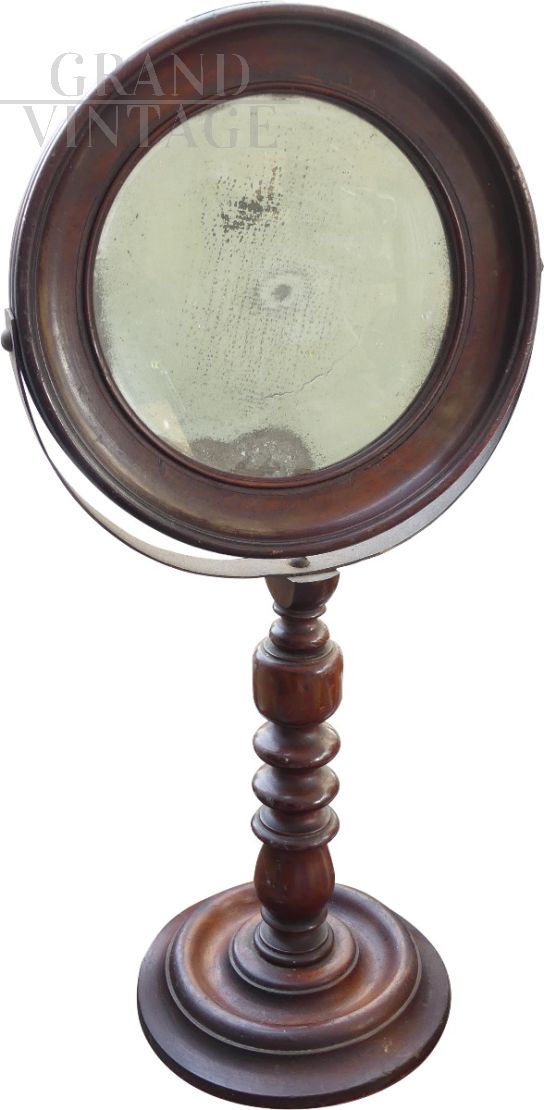 Antique 19th century countertop mirror