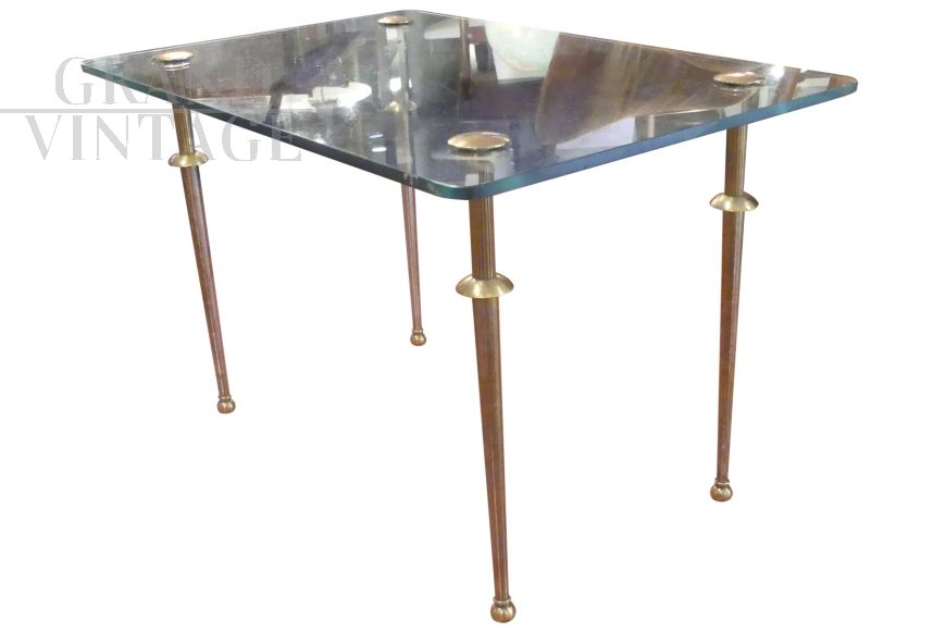 Tavolino in vetro '60