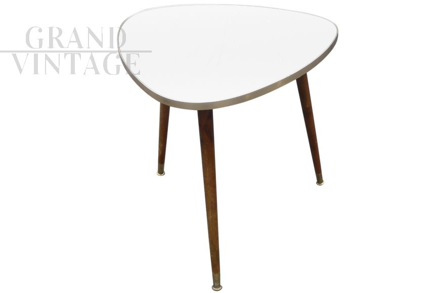 Coffee table with white formica top