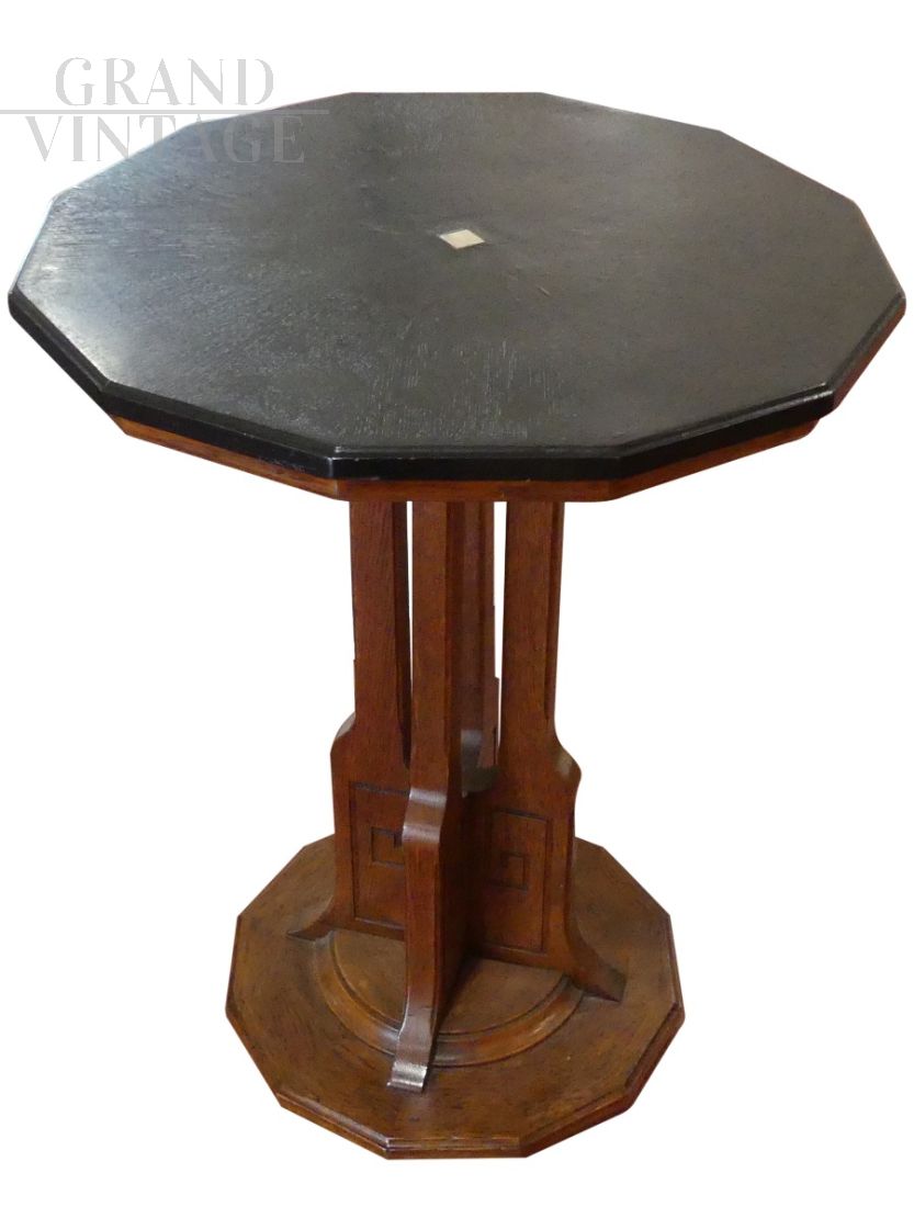 Early 1900s English Arts & Crafts Oak Table