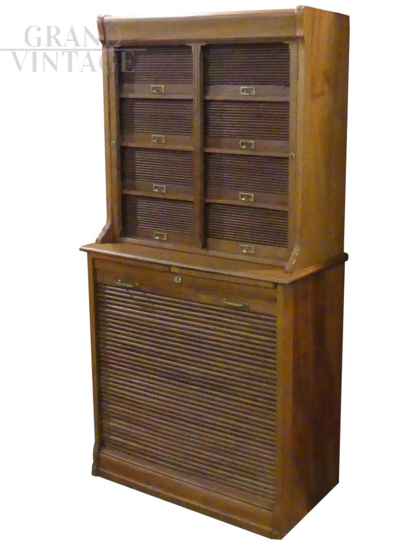 CABINET WITH SHUTTER IN MAHOGANY WOOD, 1920