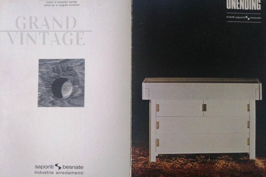 Unending dresser with dressing table by E. Radaelli for Saporiti, Italy 1970s