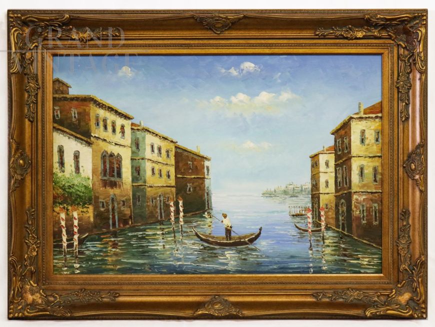 Painting View of Venice, 20th century