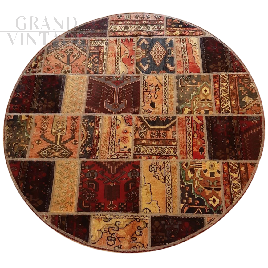 Vintage Persian Round Carpet