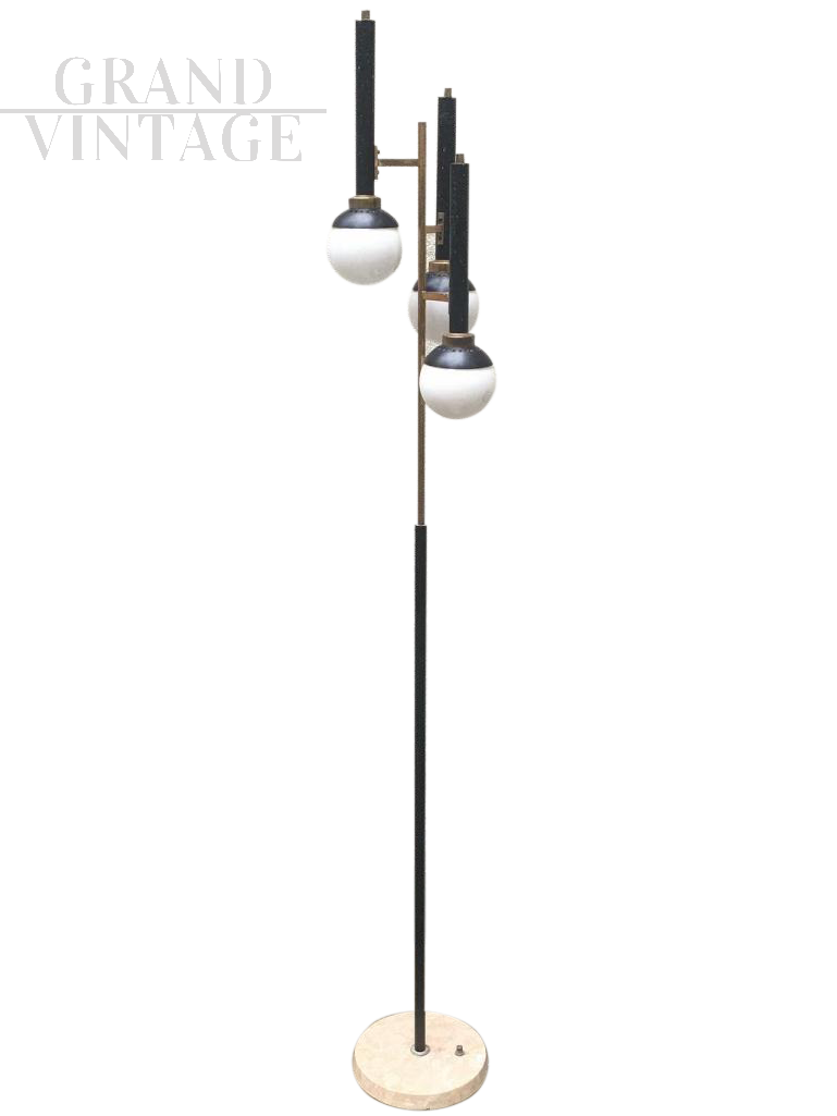 Stilnovo style vintage floor lamp, 1950s