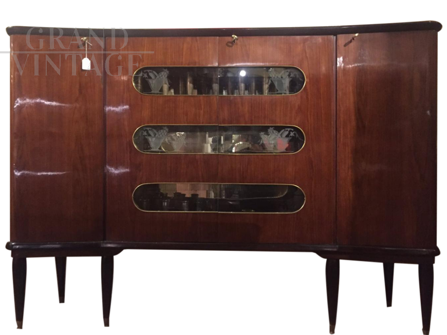 1950s design bar cabinet, Italian manufacture
