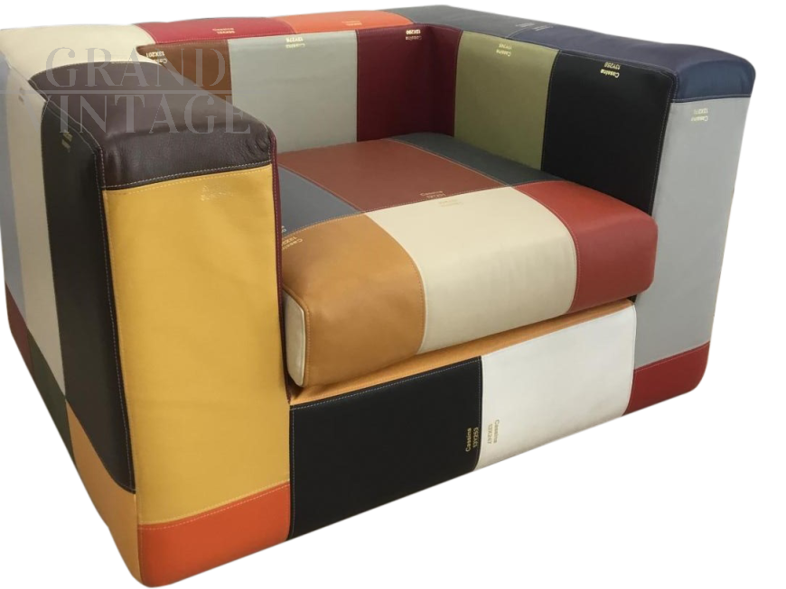 Vintage armchair in Cassina leather