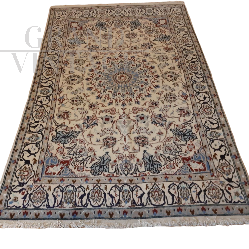 Nain Persian silk blend carpet