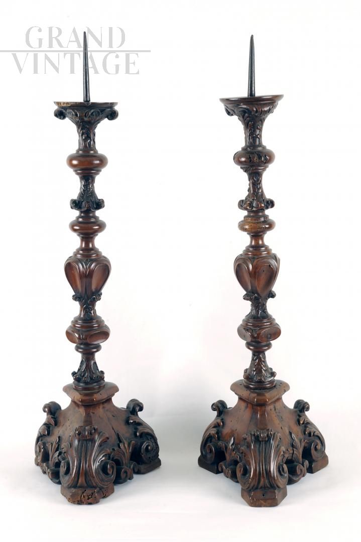 VENETIAN CANDLEHOLDERS, LATE 1500s, EARLY 1600s