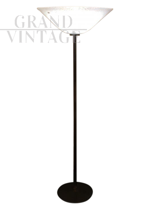 Original Vistosi Neverrino 70s floor lamp in Murano glass