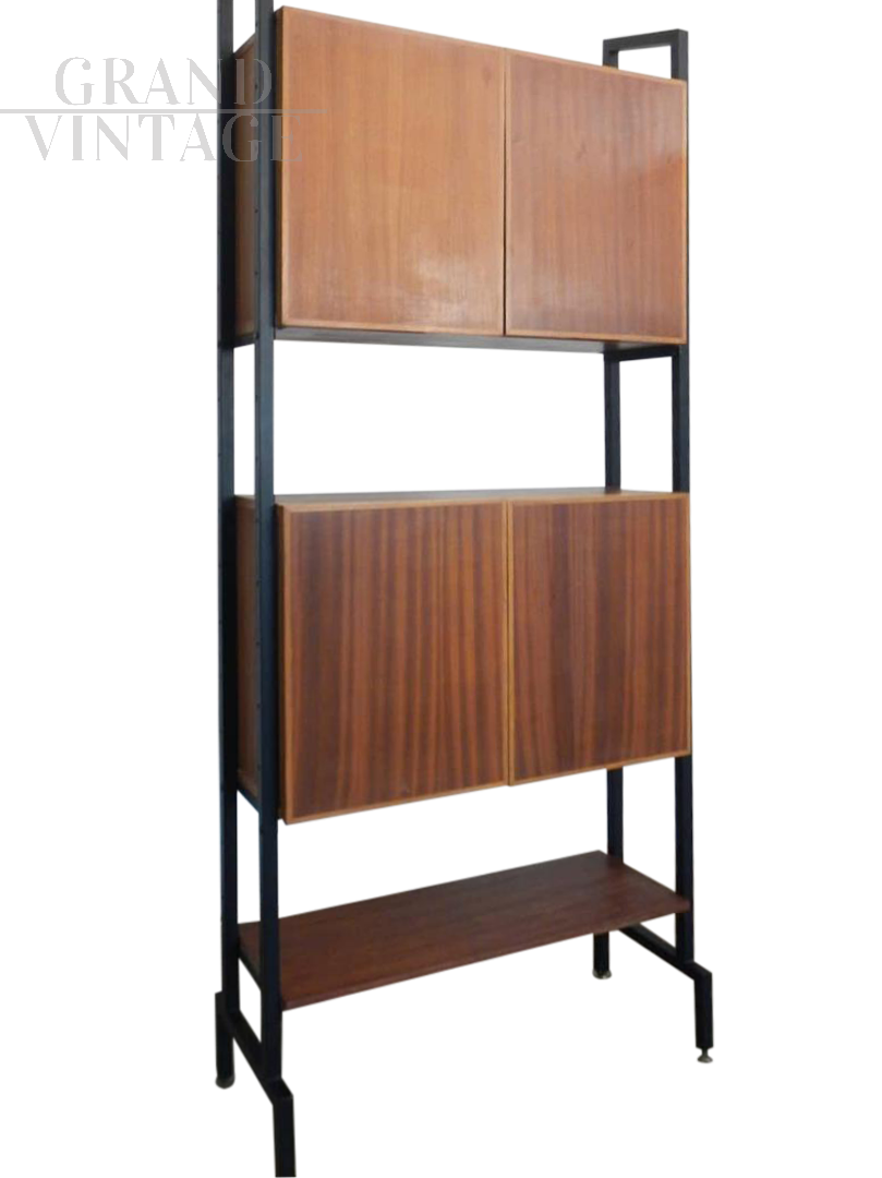 Small 60's modular teak bookcase