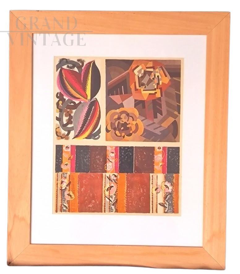 Pochoir Deco by Eduard Benedictus entitled Nouvelles Variations, 1924