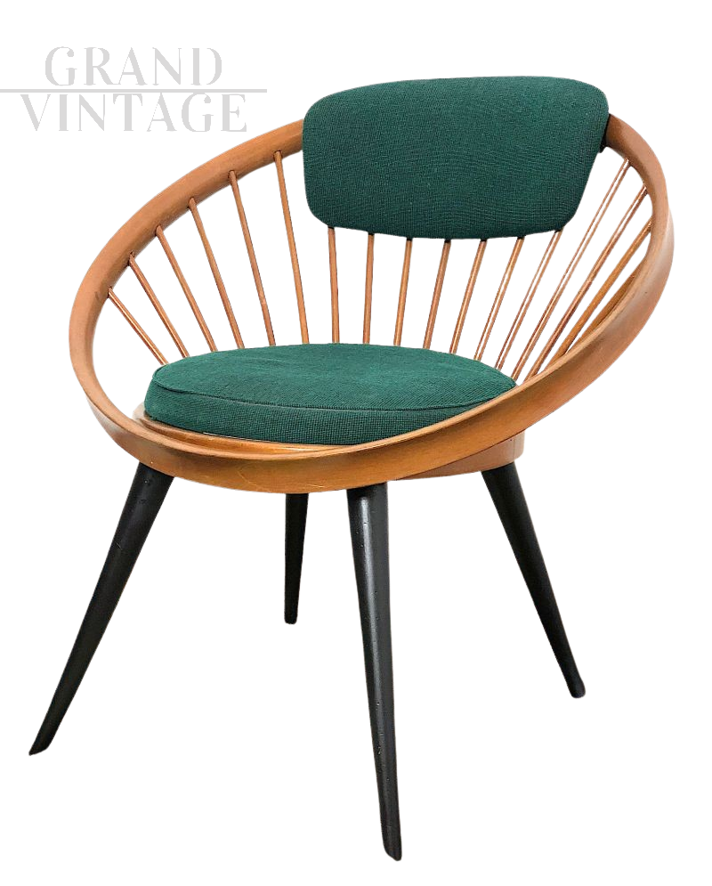 Circle Chair armchair by Yngve Ekstrom, Swedish mid-century design