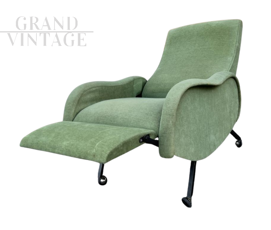 Vintage design Lady style reclining armchair