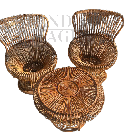 Margherita bamboo living room by Bonacina