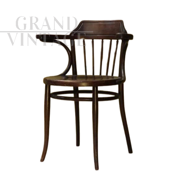 Thonet style chair with wraparound backrest