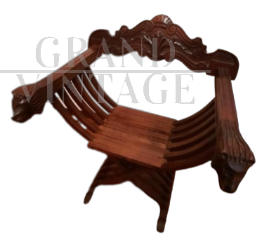 Original carved Savonarola chair