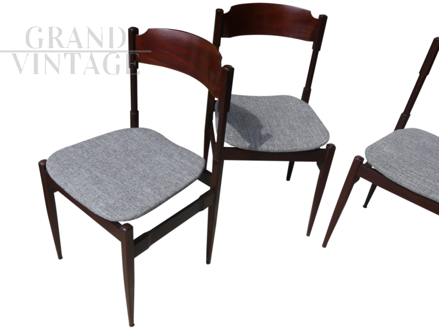 set of 6 50's chairs in rosewood