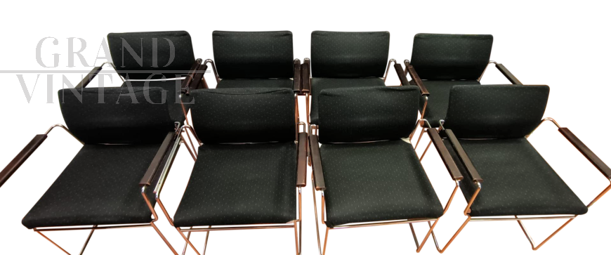 Set of 8 Jano Chairs by Kazuhide Takahama for Gavina, 1970s
