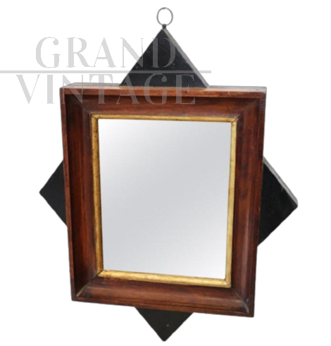 Antique walnut mirror from the early 19th century