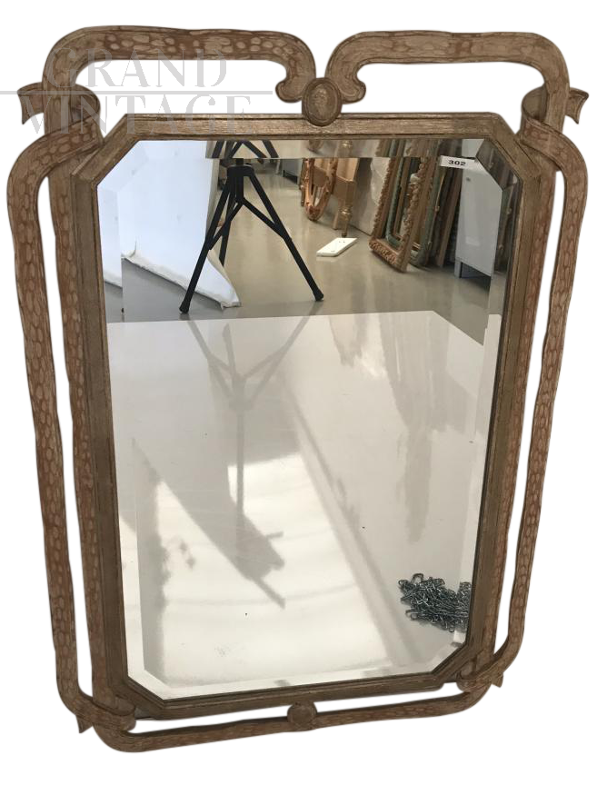 Wooden mirror - Tuscany, Italy, 20th century