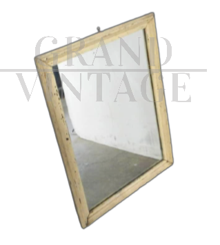 1950s mirror with lacquered fir frame