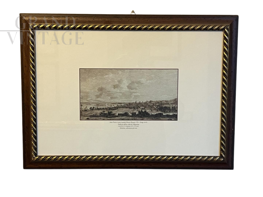 Print with View of the City of Messina      