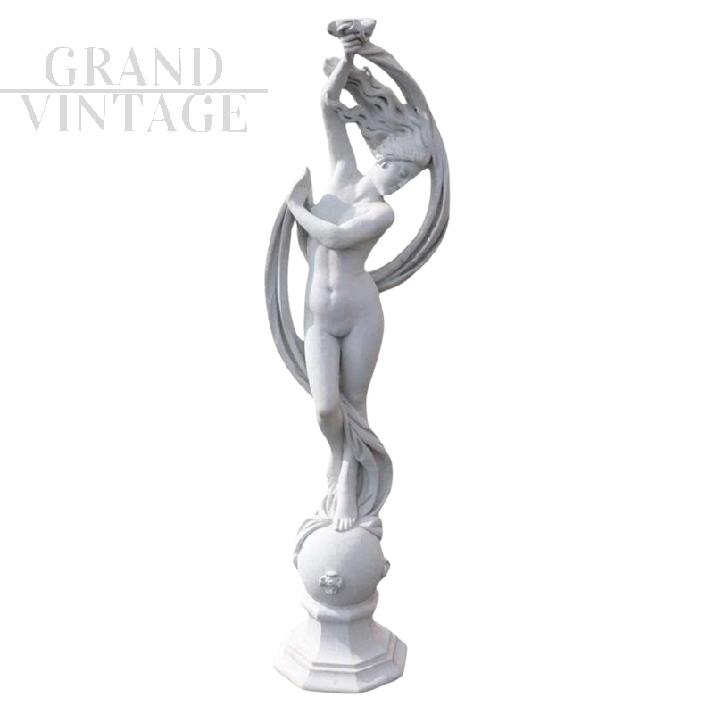 Classic garden statue with dancing Venus from the late 1900s