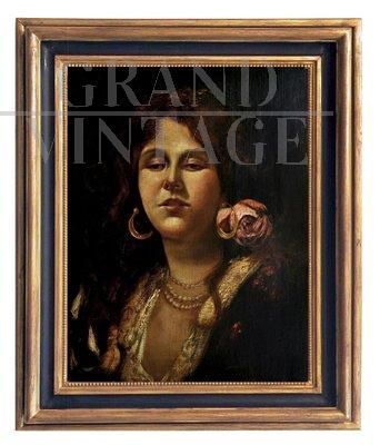 Woman portrait from the Neapolitan school of the 17th century