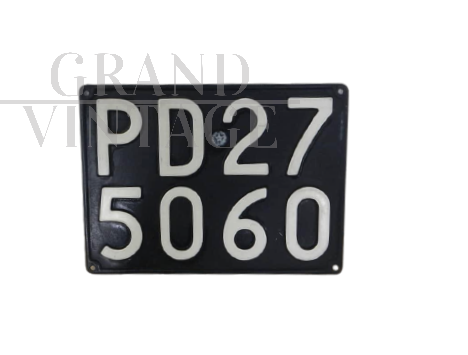 Padua Italian vintage car license plate