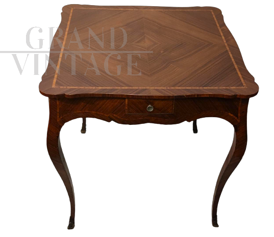 Antique French game table from the late 19th century