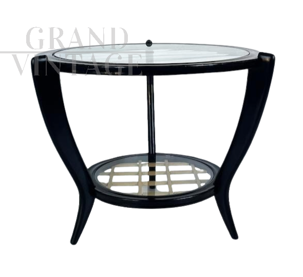 Round coffee table attr. Paolo Buffa, Italy 1950s