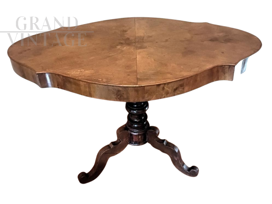 Antique biscuit table from the 19th century, Louis Philippe era